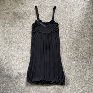 Casual Black Dress with cute bow